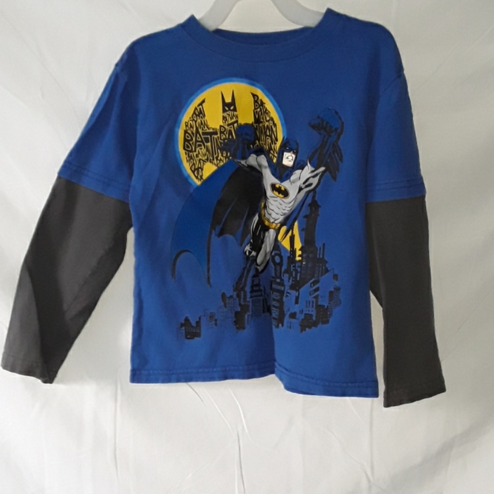 Boys Batman Long Sleeve Tee Size 5/6